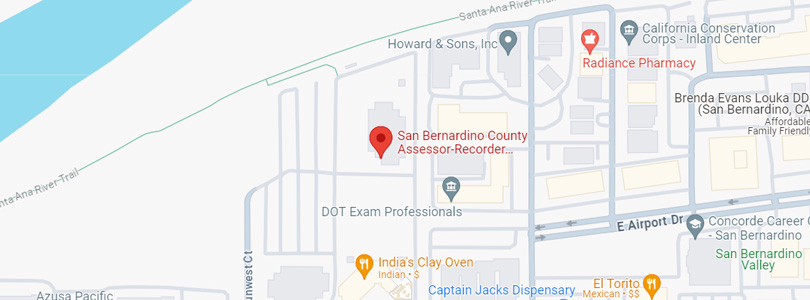 Map of San Bernardino County Assessor-Recorder